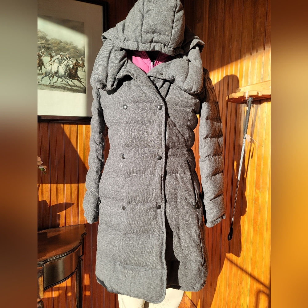 Akris Punto Grey Puffer Coat
